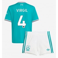 Liverpool Virgil van Dijk #4 Replika babykläder Tredjeställ Barn 2025-26 Kortärmad (+ korta byxor)